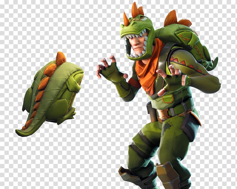 green dinosaur costume pack, Fortnite Battle Royale PlayStation 4 Battle royale game, Fortnite transparent background PNG clipart