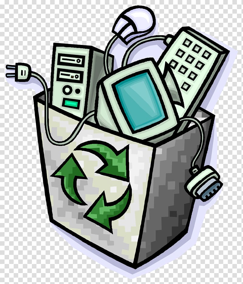 Computer recycling Electronic waste Electronics, recycle bin transparent background PNG clipart
