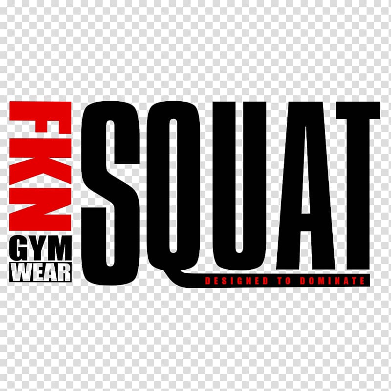 FKN Gym Wear Logo Squat, squat transparent background PNG clipart