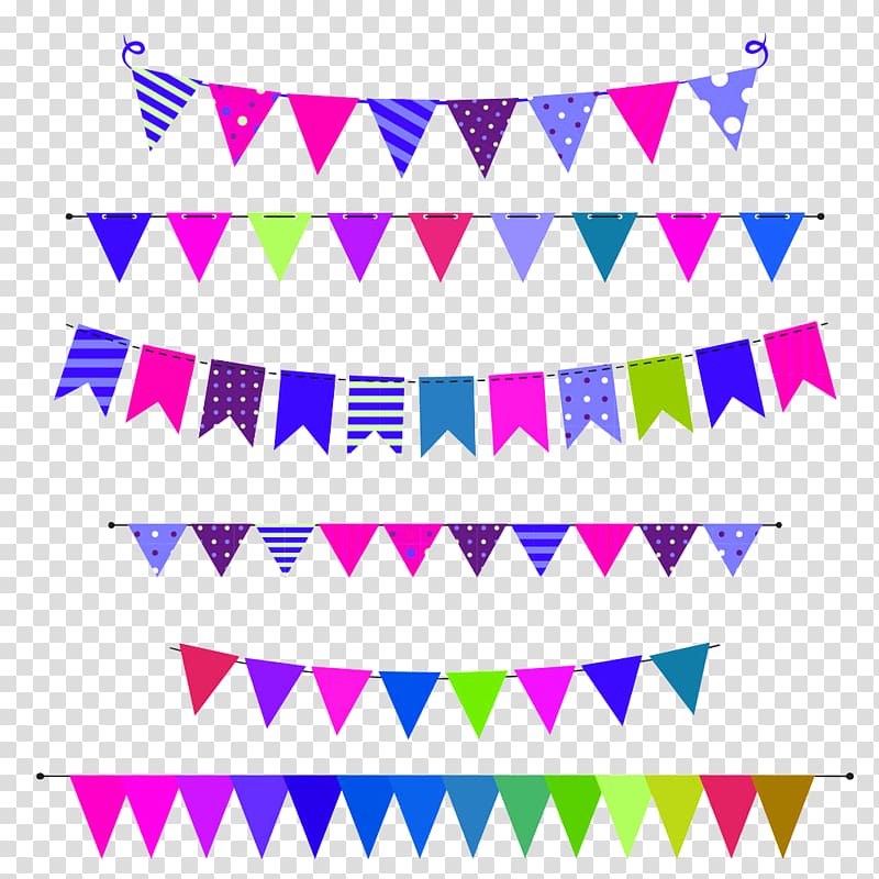 Flag Festival Illustration, Blue simple flag decoration pattern transparent background PNG clipart