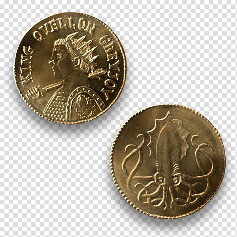 Token coin Theon Greyjoy House Greyjoy Money, gold coins transparent background PNG clipart