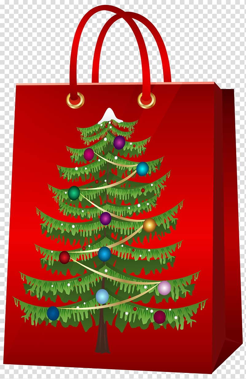 Santa Claus Christmas gift Christmas gift , Christmas Bags transparent background PNG clipart