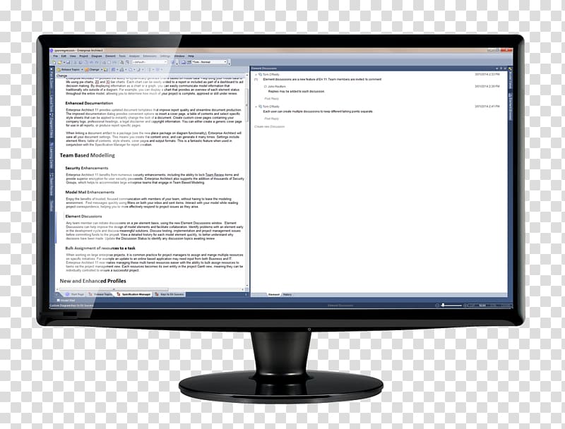 Computer Monitors Enterprise Architect Computer Software Diagram Sparx Systems, spray elements transparent background PNG clipart