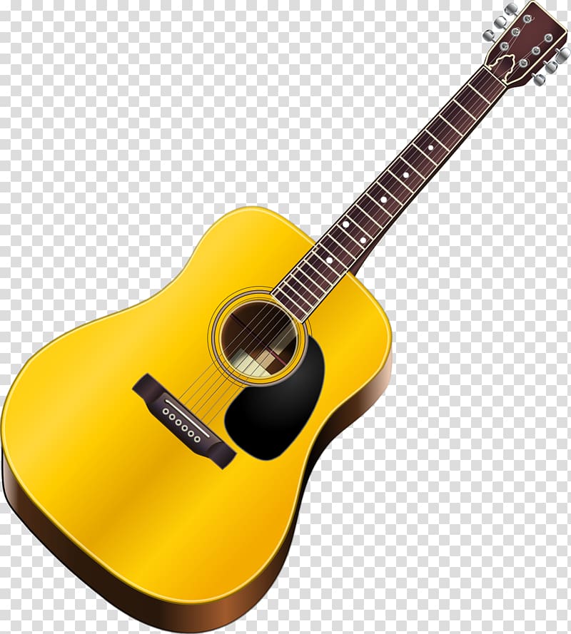 brown wooden dreadnought acoustic guitar, Guitar , Guitar transparent background PNG clipart