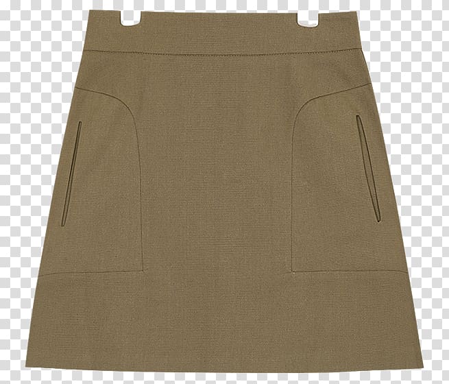 Khaki Skirt, short skirt transparent background PNG clipart