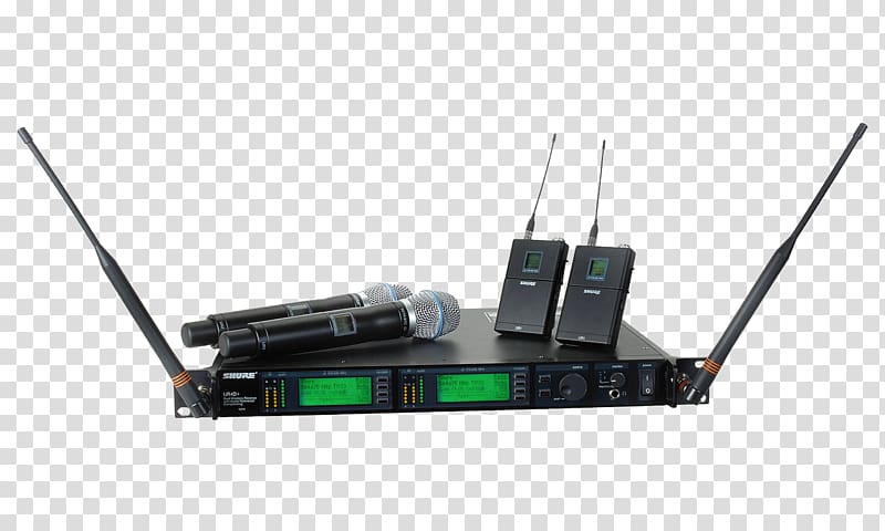 Wireless microphone Shure SM58 Shure SM57, Wireless Microphone transparent background PNG clipart