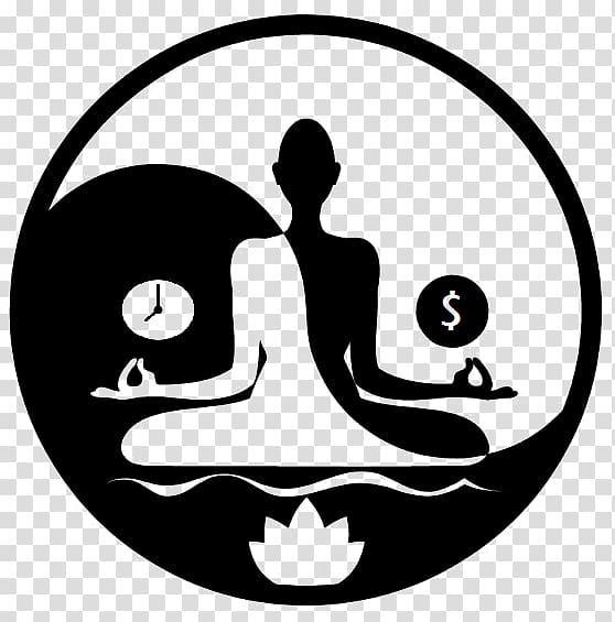 Wall decal Meditation Yin and yang Zen Buddhism, time is money transparent background PNG clipart