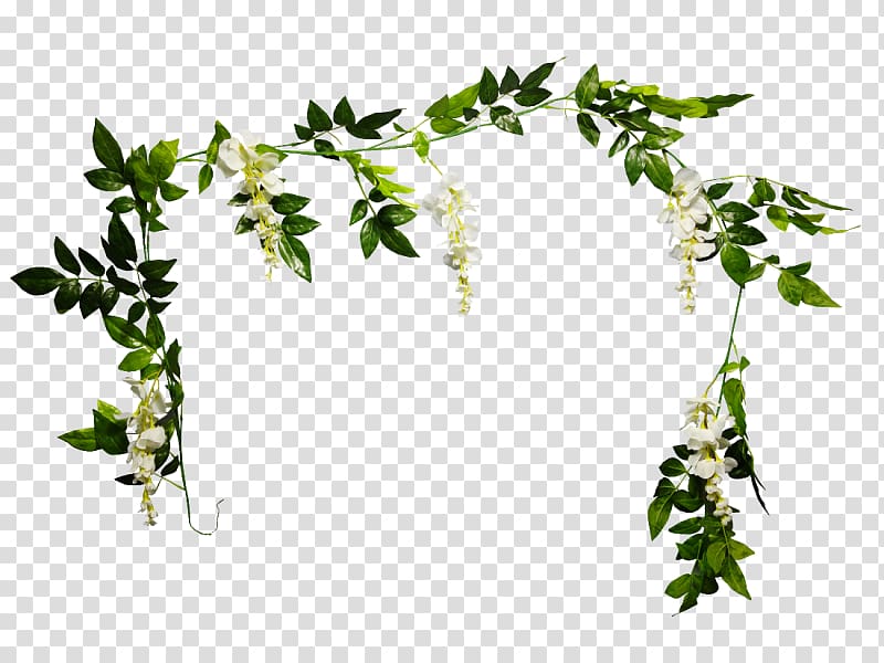 Plant stem Flowerpot Garland Artificial flower, wisteria transparent background PNG clipart
