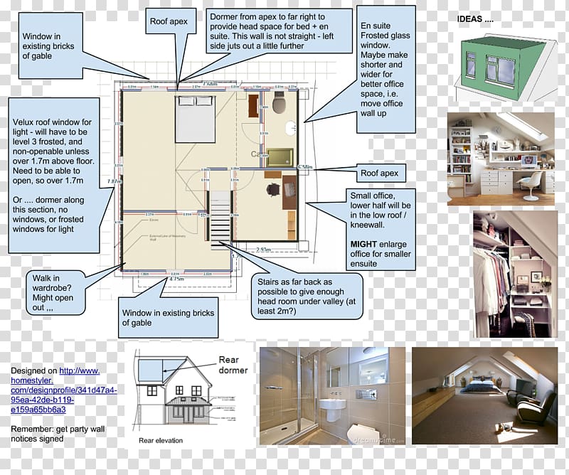 Loft conversion Bedroom House, stair case transparent background PNG clipart