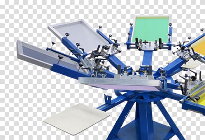 Screen printing Textile Stanok Printing press Direct to garment printing, silk print transparent background PNG clipart