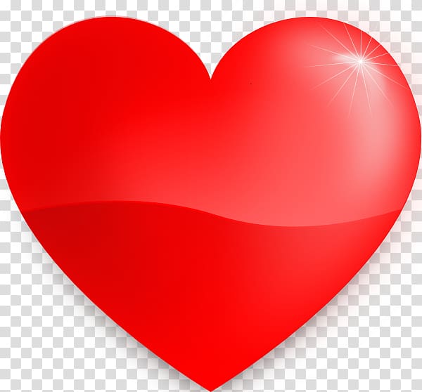 Heart Red Valentine\'s Day , Glossy transparent background PNG clipart