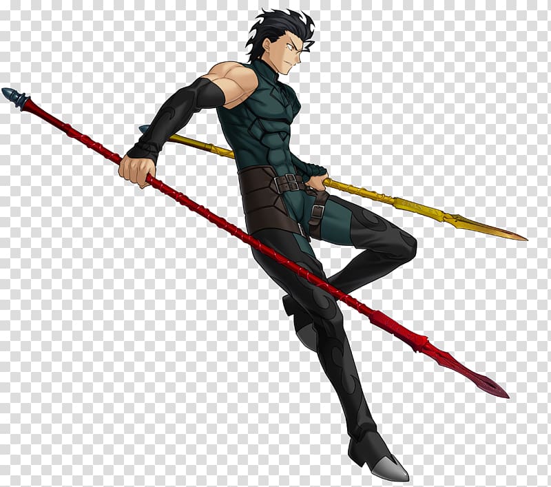 Fate/stay night Fate/Zero Lancer Saber Archer, spear transparent background PNG clipart