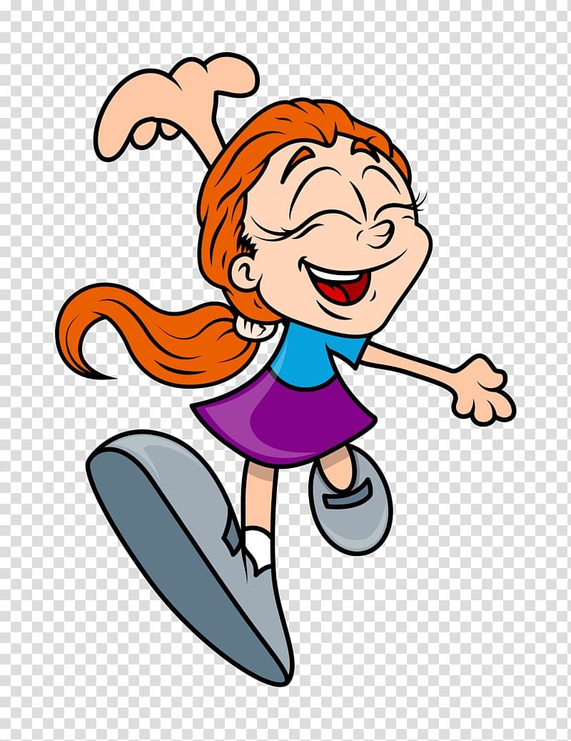 Cartoon Dance , Happy cartoon girl dancing transparent background PNG clipart