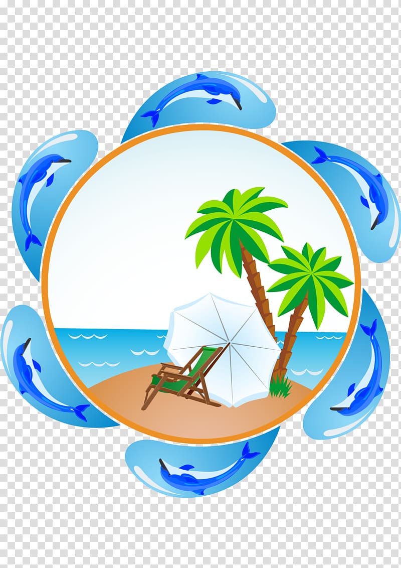 Cartoon Comics Illustration, Sea island,coconut,Coco,tourism,Great transparent background PNG clipart