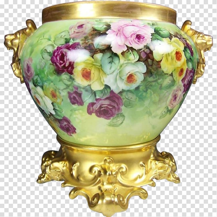 Porcelain Limoges Vase China painting Chinese ceramics, vase transparent background PNG clipart