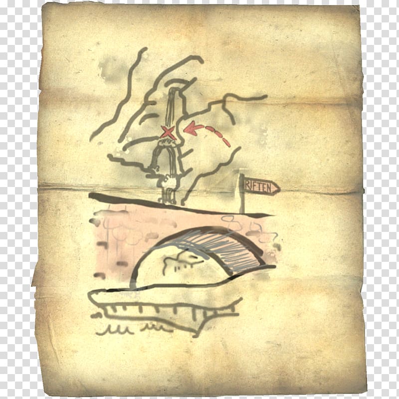 The Elder Scrolls V: Skyrim Treasure map The Elder Scrolls Online, treasure chest transparent background PNG clipart