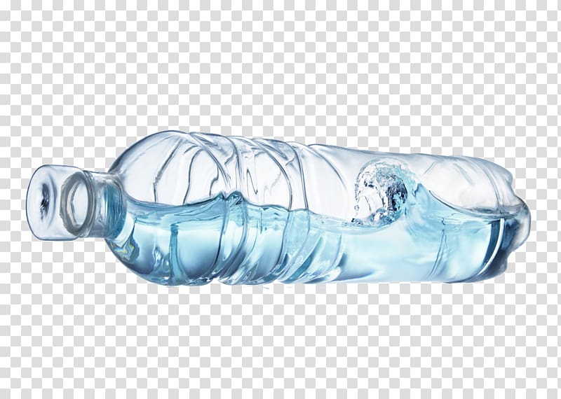 Translucent plastic drinking water bottle 26959184 PNG