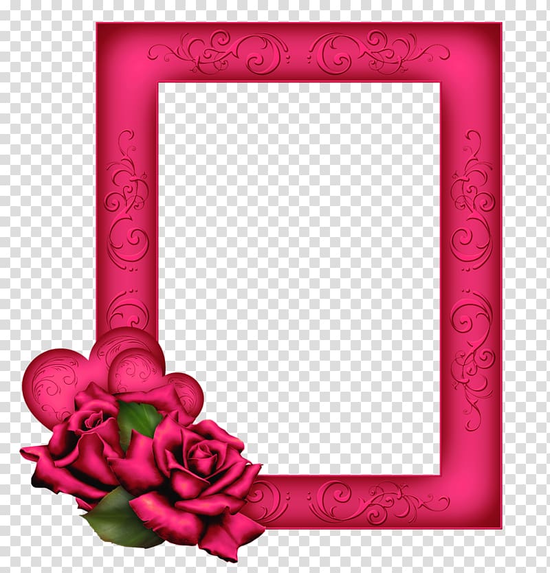 Frames Red Desktop , rose frame transparent background PNG clipart