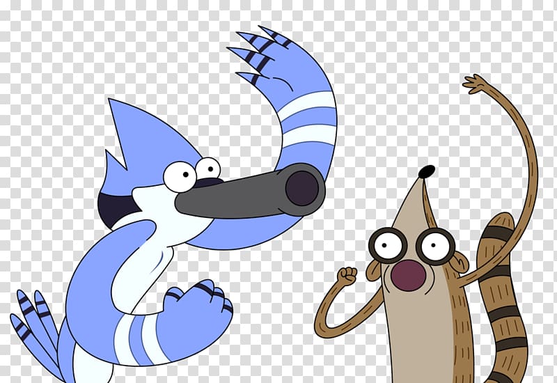 Mordecai Rigby YouTube Cartoon Network, show transparent background PNG clipart