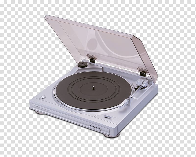 DENON DP-29F silver Turntable Phonograph record AV receiver, Turntable transparent background PNG clipart