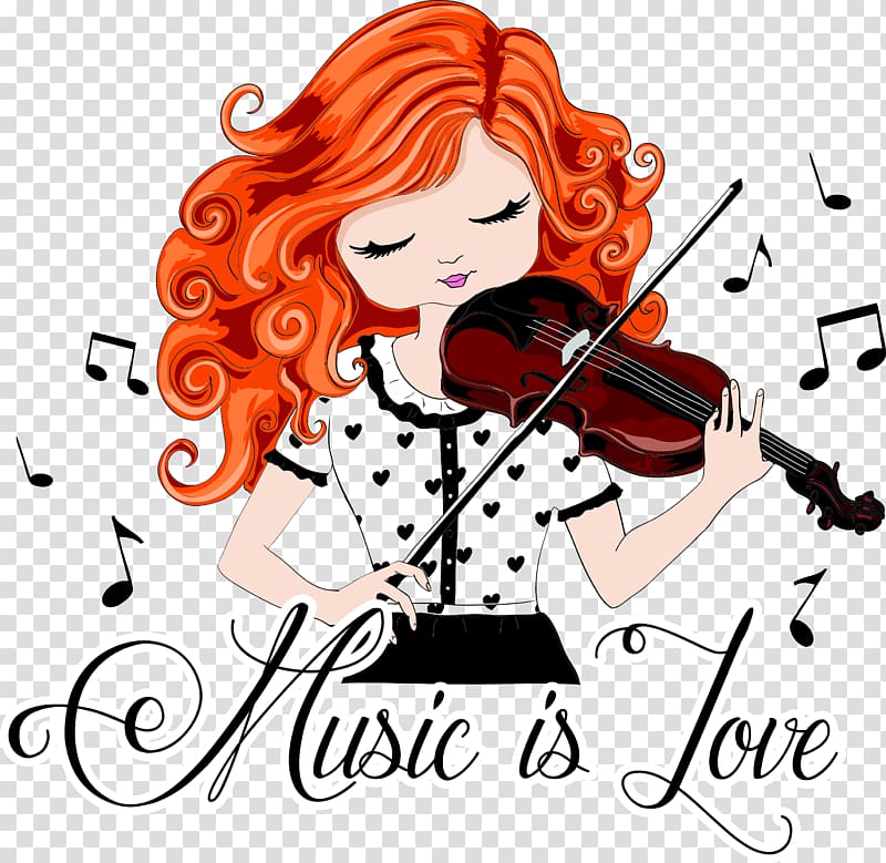 music is love , Violin Drawing Cello Illustration, cartoon fashion women transparent background PNG clipart