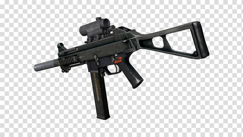 Assault rifle Firearm Heckler & Koch UMP Submachine gun Silencer, assault rifle transparent background PNG clipart