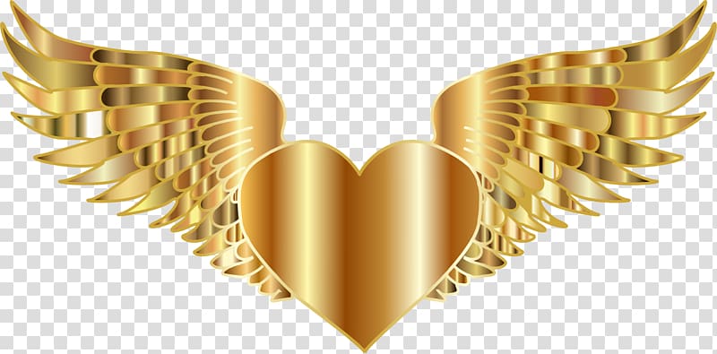 Heart Gold , gold transparent background PNG clipart
