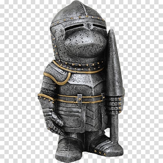 Crusades Middle Ages Armour Statue Knight, medieval guard transparent background PNG clipart
