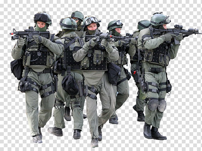 group of armed men, SWAT Police officer Law enforcement Bulletproof vest, Swat transparent background PNG clipart