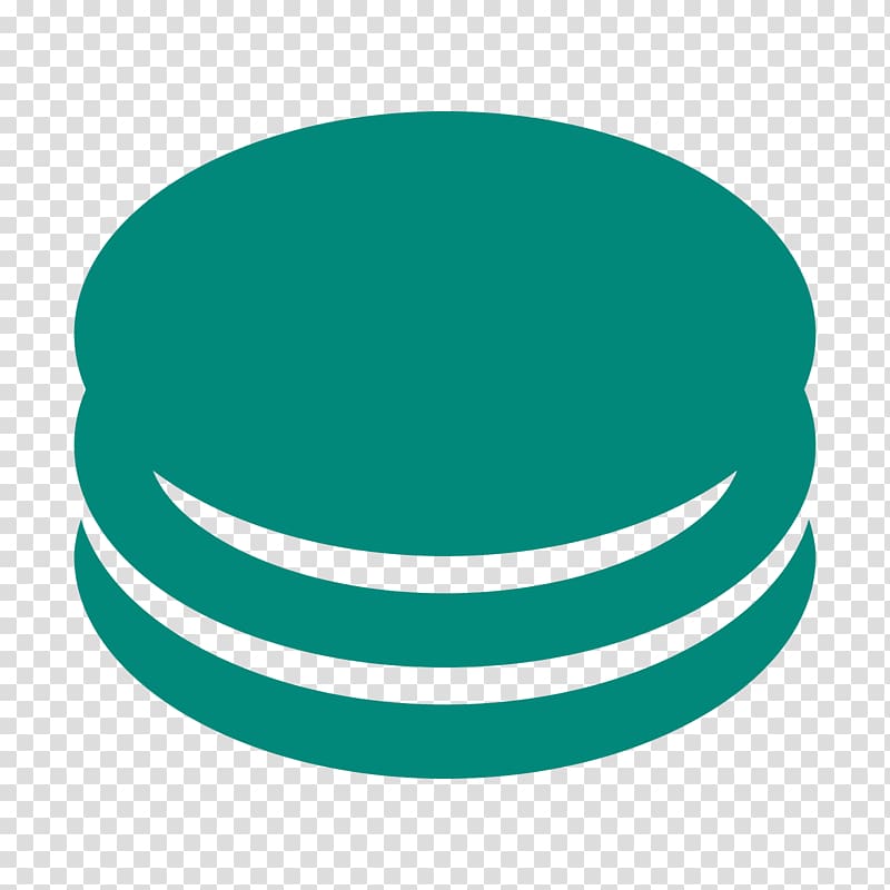 Teal Turquoise Green Circle Logo, macarons transparent background PNG clipart