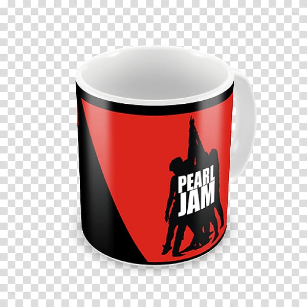 Coffee cup Brand Mug, Pearl Jam transparent background PNG clipart
