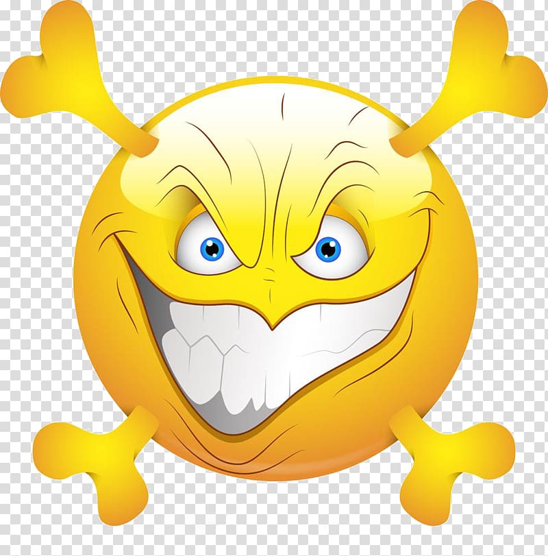 Smiley Emoticon , Cartoon hand painted sinister smile free to pull material transparent background PNG clipart