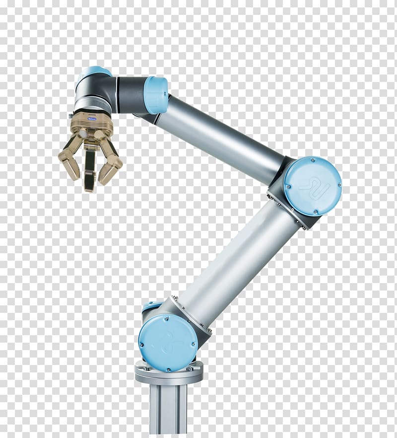 Universal Robots Cobot Industrial robot Robotic arm, arm transparent background PNG clipart