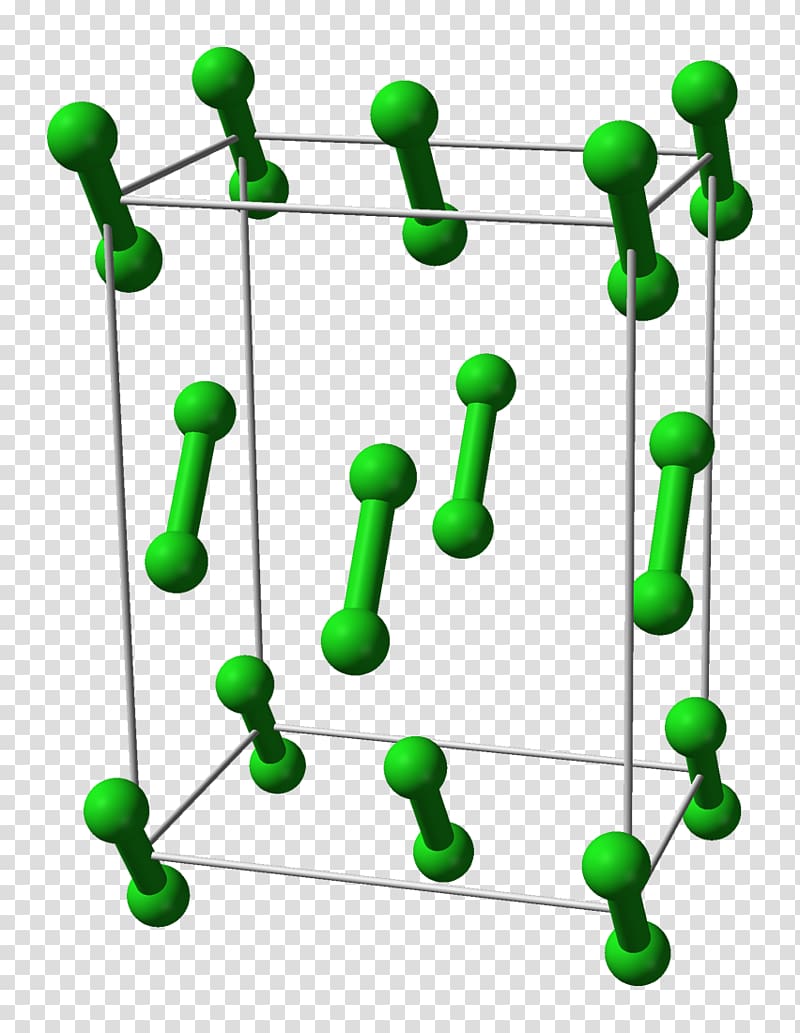 Chlorine Isotypie Crystal structure Ball-and-stick model, others transparent background PNG clipart