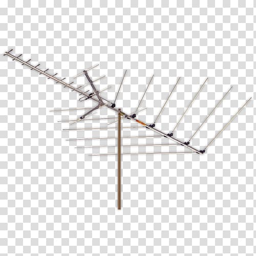 Television antenna Aerials Ultra high frequency Yagi–Uda antenna Very high frequency, tv antenna transparent background PNG clipart