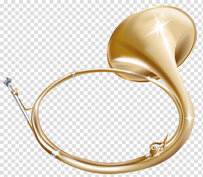 Musical Instruments Horn , gold Horn transparent background PNG clipart