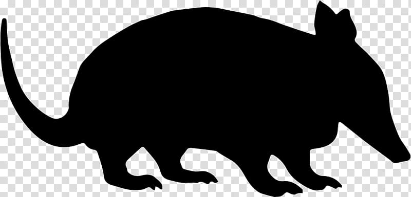 Anteater Armadillo Pit bull Silhouette Bear, Silhouette transparent background PNG clipart