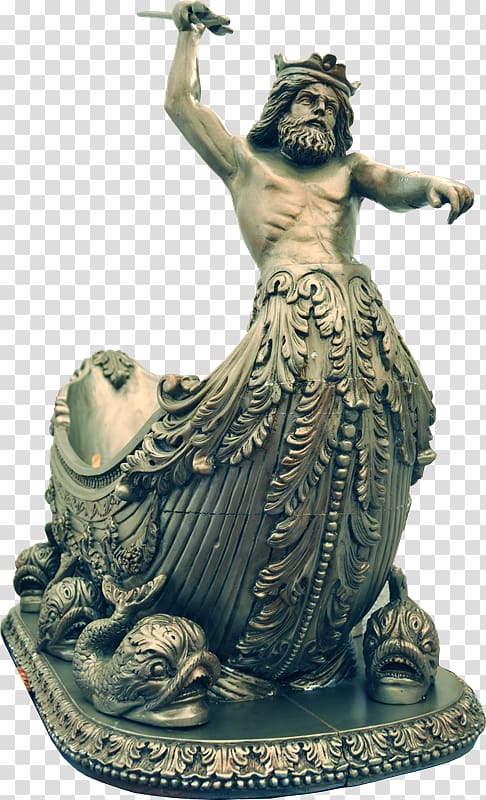 Poseidon of Melos Statue Sculpture, VK transparent background PNG clipart