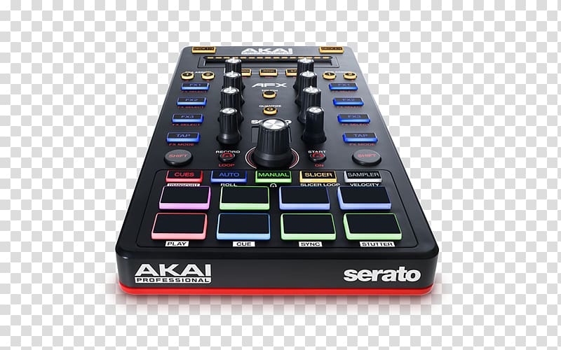 Akai Professional AFX DJ Controller Laptop MIDI Controllers, Laptop transparent background PNG clipart