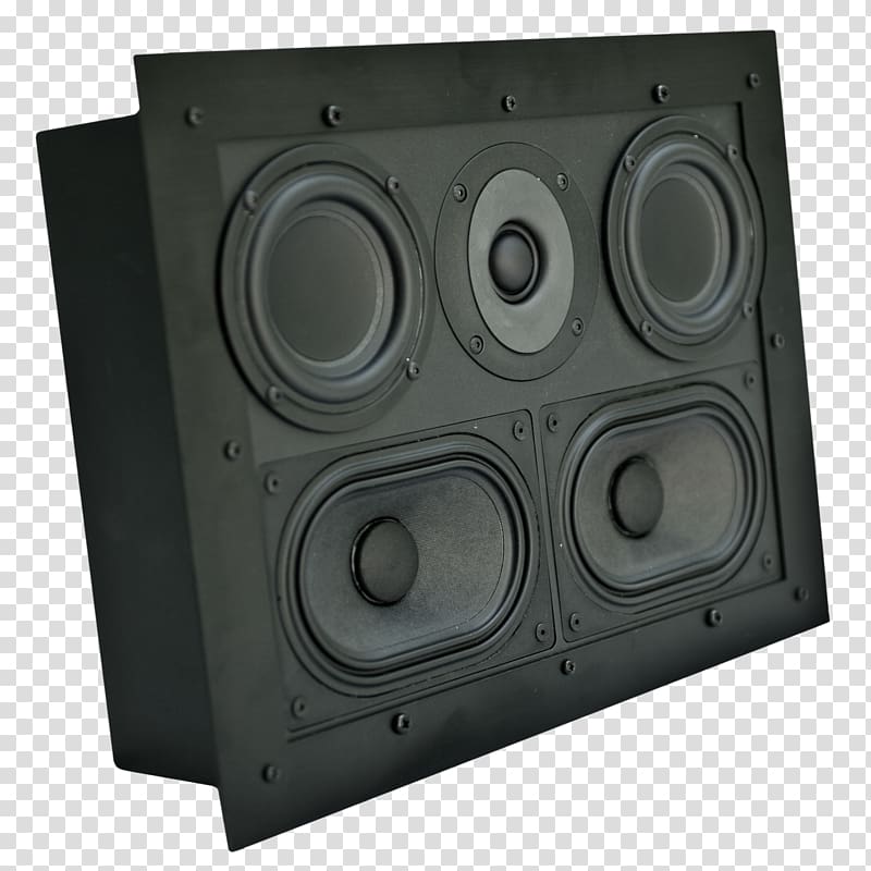 Loudspeaker Audio Sound Totem Acoustic Subwoofer, stereo wall transparent background PNG clipart