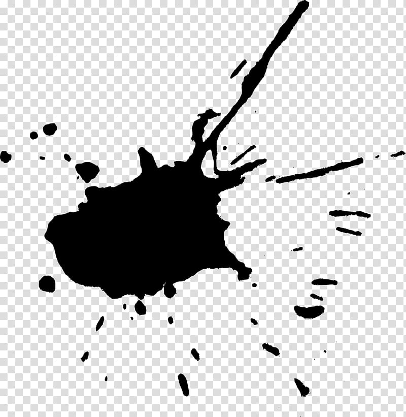 Black and white Paint , Painting transparent background PNG clipart