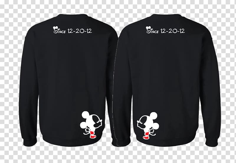 Minnie Mouse T-shirt Mickey Mouse Hoodie Sleeve, soul mate transparent background PNG clipart
