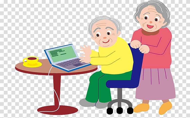 Old age , Computer transparent background PNG clipart