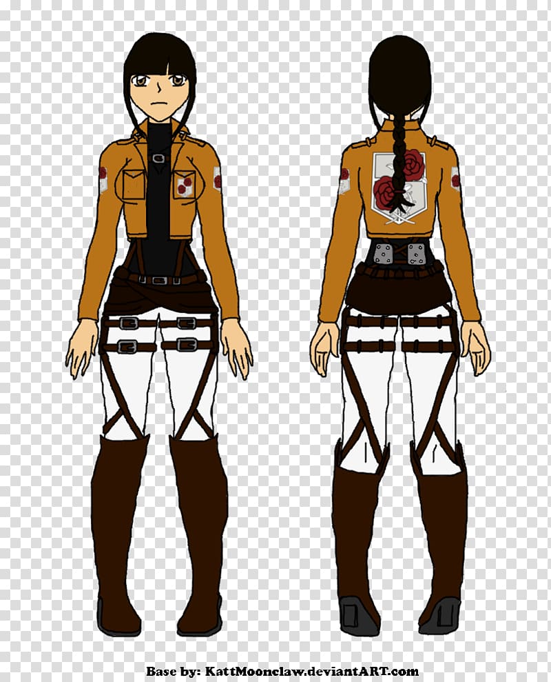Mikasa Ackerman Attack on Titan A.O.T.: Wings of Freedom Costume Reference, Eren Jaeger transparent background PNG clipart