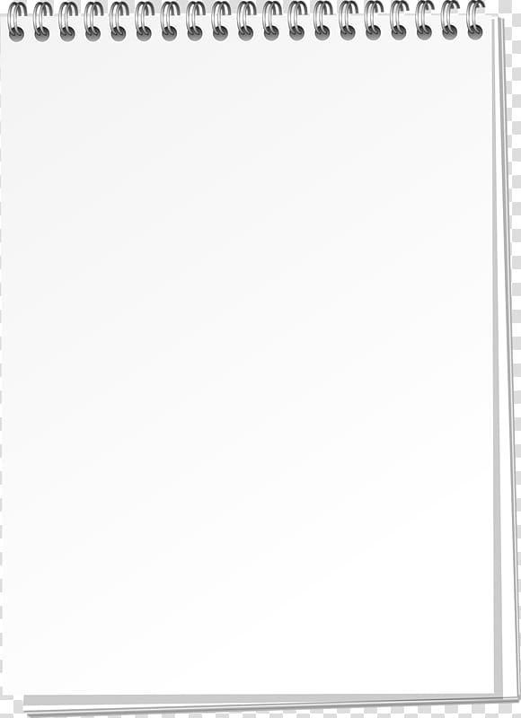 white notepad transparent background PNG clipart