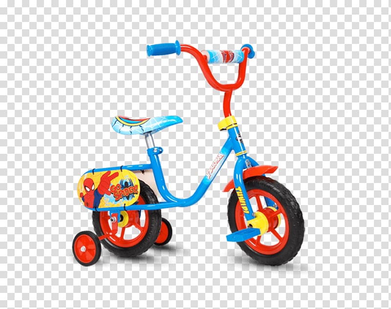 Bicycle Pedals Spider-Man Huffy Training wheels, boy bicycle transparent background PNG clipart