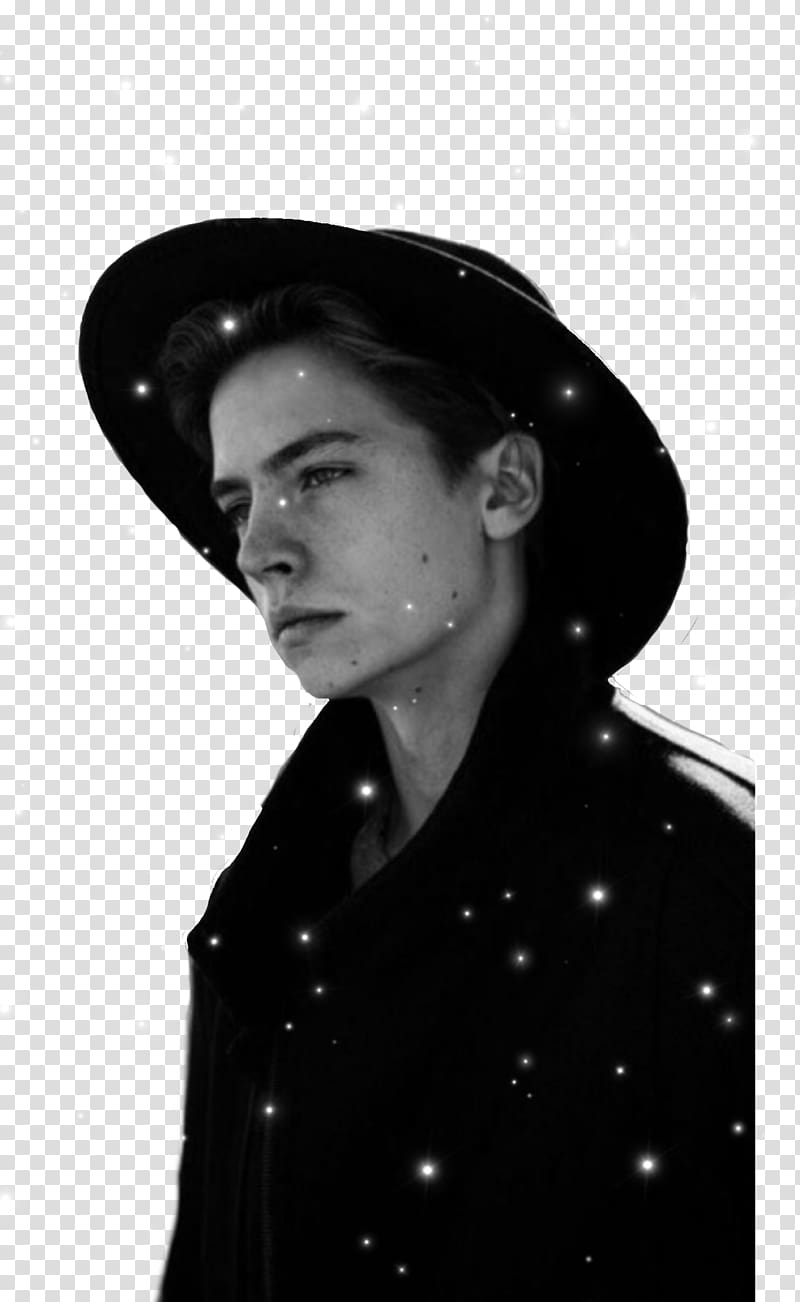 Cole Sprouse Jughead Jones Riverdale Black and white, jughead and betty kiss transparent background PNG clipart