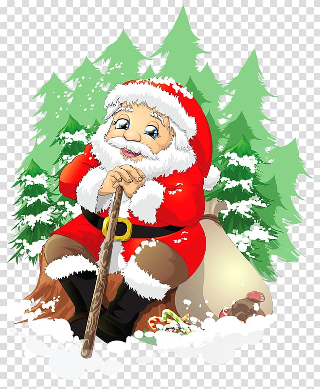 Ded Moroz Santa Claus , Santa Claus transparent background PNG clipart