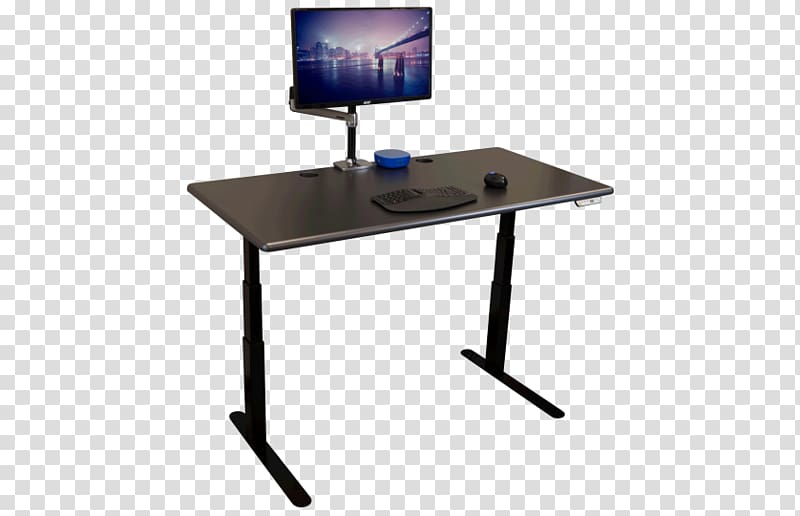 Standing desk Sit-stand desk Computer desk, Groundadjustable Propeller transparent background PNG clipart