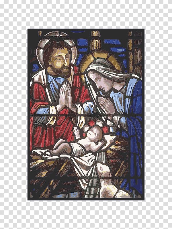 Nazareth Nativity scene Christmas Child Jesus, Holy Family transparent background PNG clipart